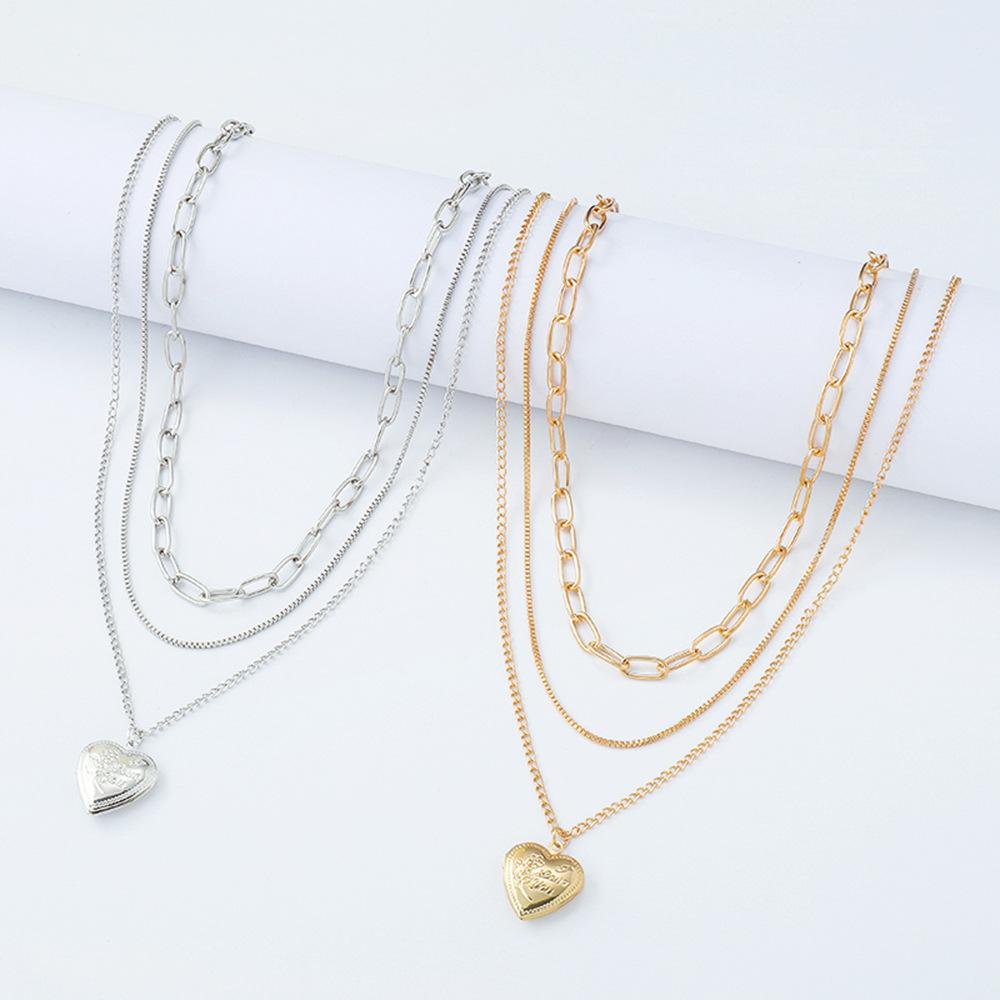 N11 jewelry multi-layer fashion rose letter necklace romantic temperament niche necklace female