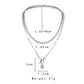 Double-layer stainless steel Cuban chain NK chain OT buckle ball necklace men's titanium steel necklace does not fade male