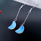 Direct Supply Moon Earrings Long Creative Earrings Earrings Natural Stone Alloy Earhooks Fashion Earrings