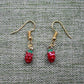 Fruit series earrings dripping oil three-dimensional strawberry earrings holiday gift direct supply