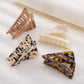 F351 Acrylic Acetate Sheet Triangular Claw Clip Female Retro Simple Lazy Net Red Hair Clip