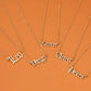 Jewelry Personality Creative Twelve Constellation Necklace Retro English Alphabet Pendant Clavicle Chain