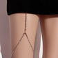 Trend rhinestone elastic leg chain female fashion rhinestone thigh chain simple street shooting chain beach accessories
