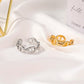 Lock ring female niche design chain index finger ring personality ins tide cold simple ladies tail ring