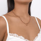 N1712 punk niche single-layer collarbone necklace creative splicing chain personality cold necklace