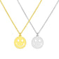 Fashion Simple Jewelry Happy Smile Emoji Necklace Couple Set