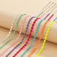 Jewelry sweet cool macaroon color smiley face necklace female simple geometric metal single layer collarbone necklace