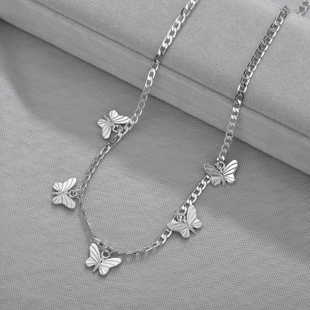 Fashion Retro Necklace Clavicle Chain Temperament Twill Butterfly Necklace Accessories
