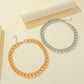 Jewelry fashion punk personality single-layer aluminum chain simple exaggerated hip-hop big thick choker necklace