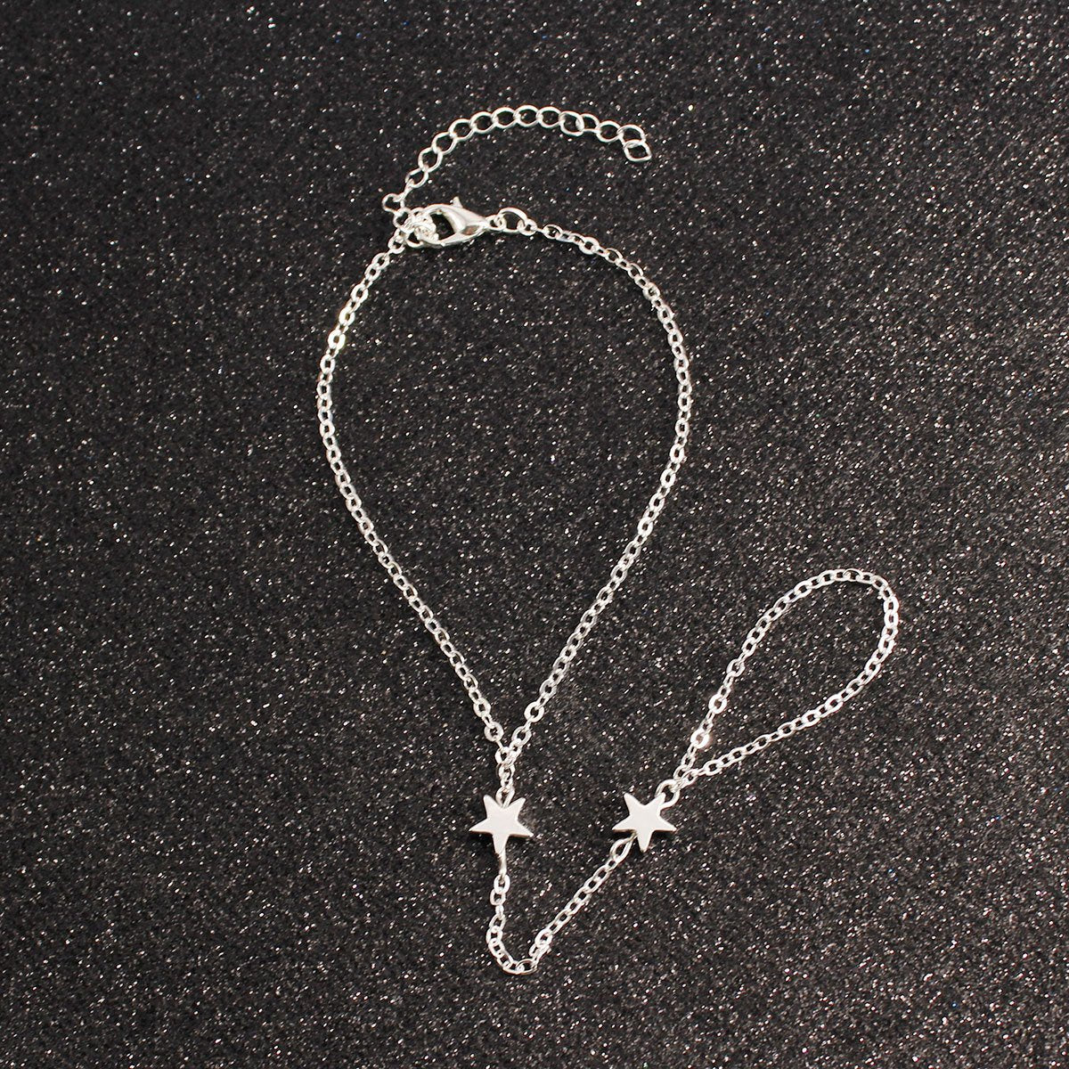 Fashionable and simple mitten five-pointed star accessories bracelet bracelet hand decoration alloy chain star jewelry