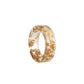 Jewelry Fashion Gold and Silver Foil Ring Resin Epoxy Handmade Ring