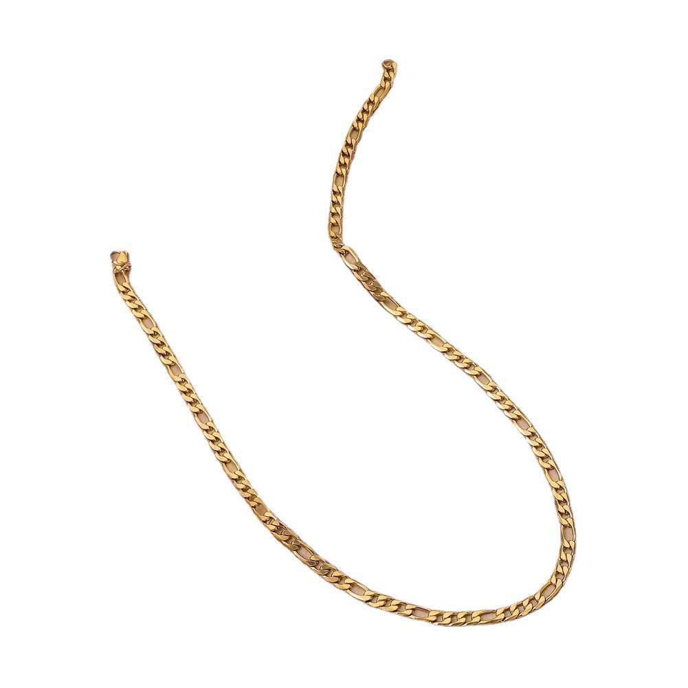 Men's Stainless Steel Titanium Steel Plated 18K Gold Short Necklace Simple and Elegant Clavicle Chain Accessories Year