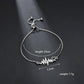 Silver Plated Alloy Wavy Bracelet Simple Adjustable Bracelet For Women