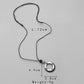 Fashion punk street commuting men's adjustable round Roman numeral necklace