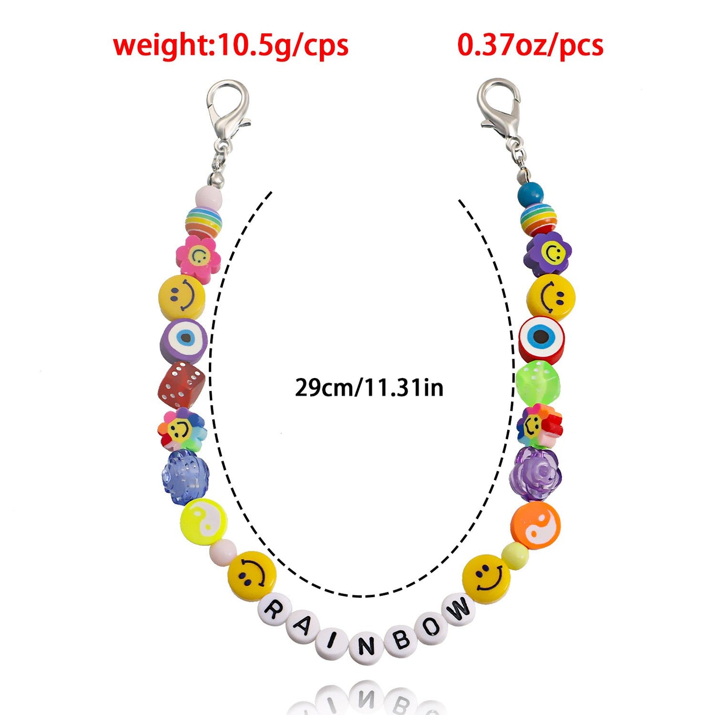 Jewelry ins smiley summer shoes with female letters anklet accessories