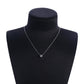 Jewelry fashion simple single zircon necklace sweet micro-inlaid pendant