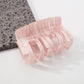 F4315 Glazed Color Fashion Resin Shark Clip French Retro Contrast Color Stripes Simple Internet Celebrity Hair Clip Female