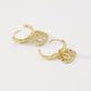 ZE54 Jewelry Retro Heart Hollow Earrings Niche Design Simple Snake Earrings