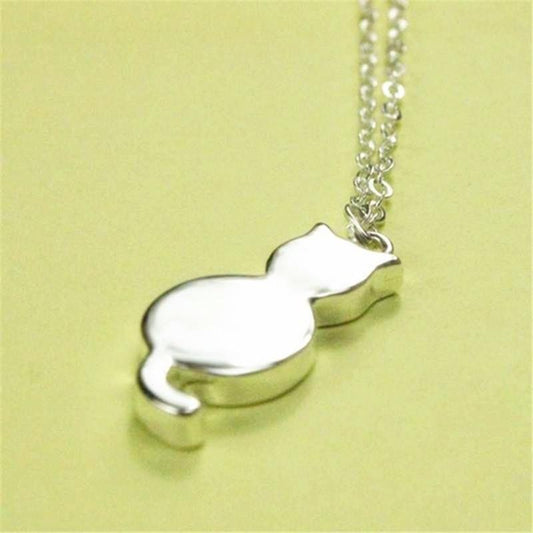 Export jewelry cat mew star, kitten necklace,