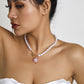 Jewelry niche heart-shaped portrait multi-variety necklace creative water drop imitation pearl weaving temperament necklace