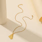 Jewelry Personality Titanium Steel Irregular Geometric Beauty Head Pendant Fashion Vacuum Gold-plated Necklace Trend