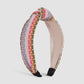 F4149 Ethnic color fashion headband women's wide-brimmed rainbow color braided wide-brimmed knotted headband