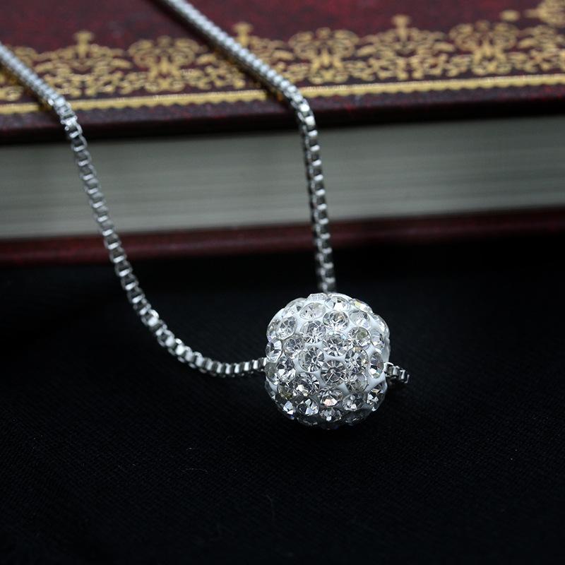 Exquisite jewelry Shambhala diamond ball pearl necklace diamond clavicle chain stall