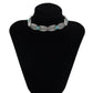 Jewelry Ethnic Punk Faceplate Chain Necklace Necklace Retro Pattern Oval Turquoise Necklace Female