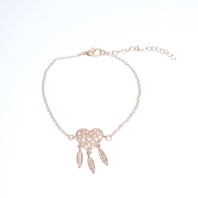 Accessories Personality Simple Hand Decoration Dream Catcher Bracelet Female Heart Lovers Bracelet