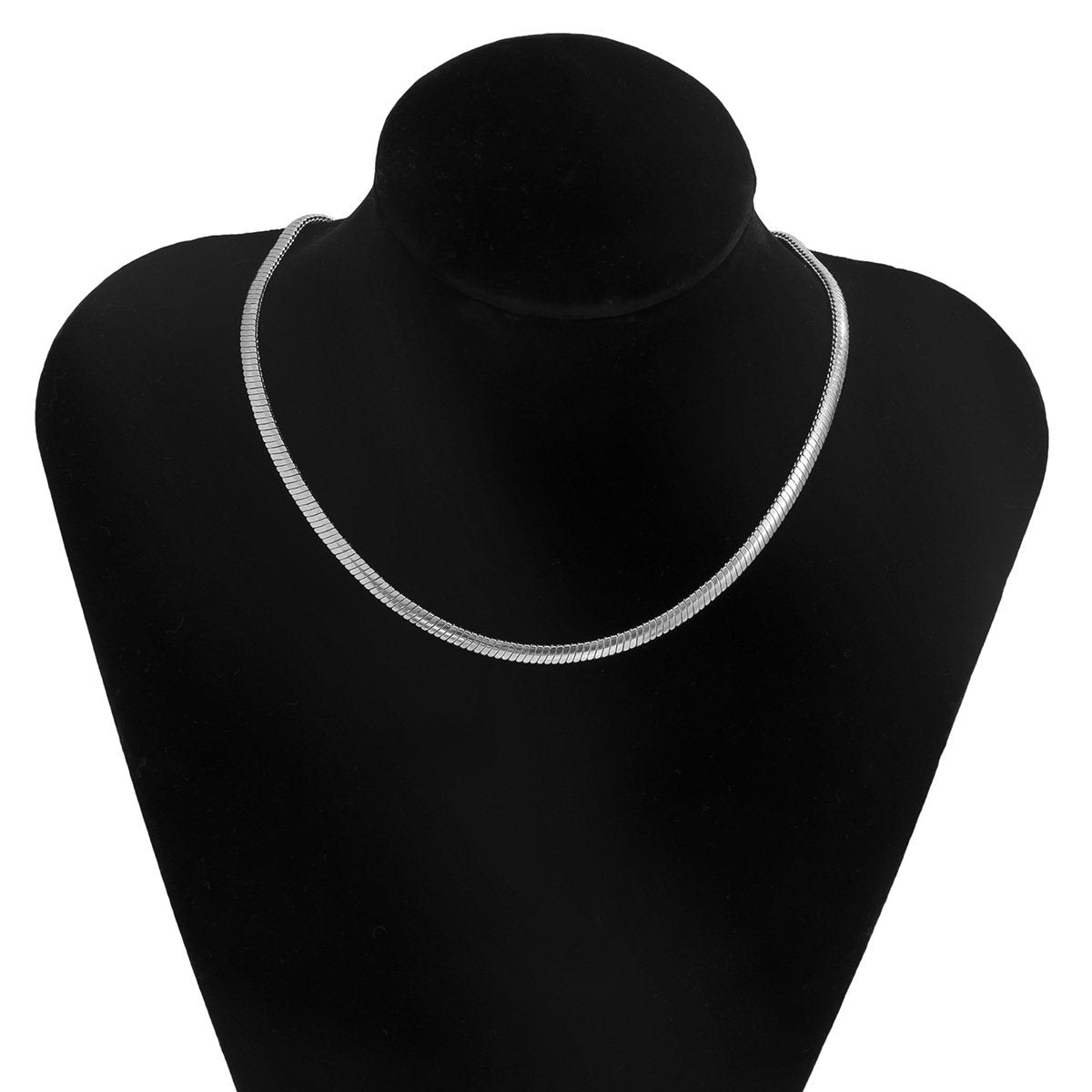Jewelry Versatile Metal Niche Clavicle Necklace Simple Sweet Cool Snake Bone Chain Single Layer Necklace Female