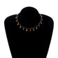 Jewelry Straight Tube Handmade Chain Flower Necklace Female Fashion Temperament Simple Painted Small Flower Necklace