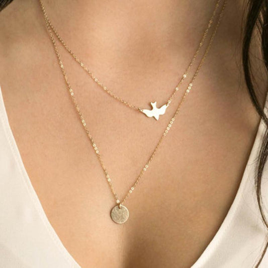 Necklace Peace Dove Bird Clavicle Chain Hot Style
