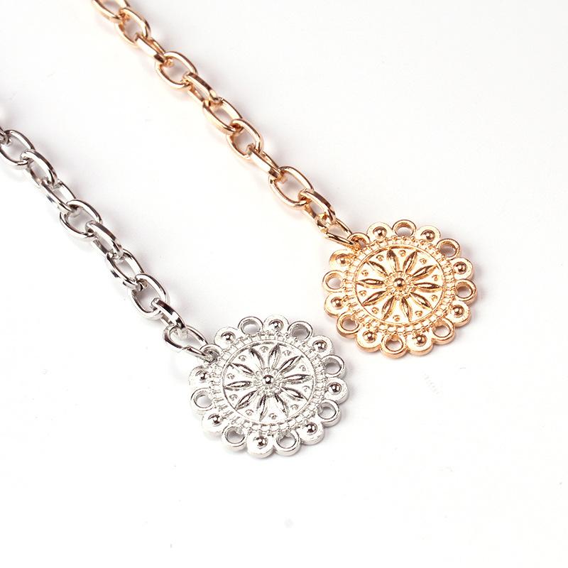 Jewelry retro beauty head coin pendant body chain ins cold tassel simple waist chain