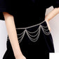 Jewelry Fashion Retro Wavy Body Chain Clothes Chain Sexy Multilayer Metal Chain Waist Chain Women