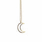 Hollow Moon Necklace Popular Small Moon Element Jewelry