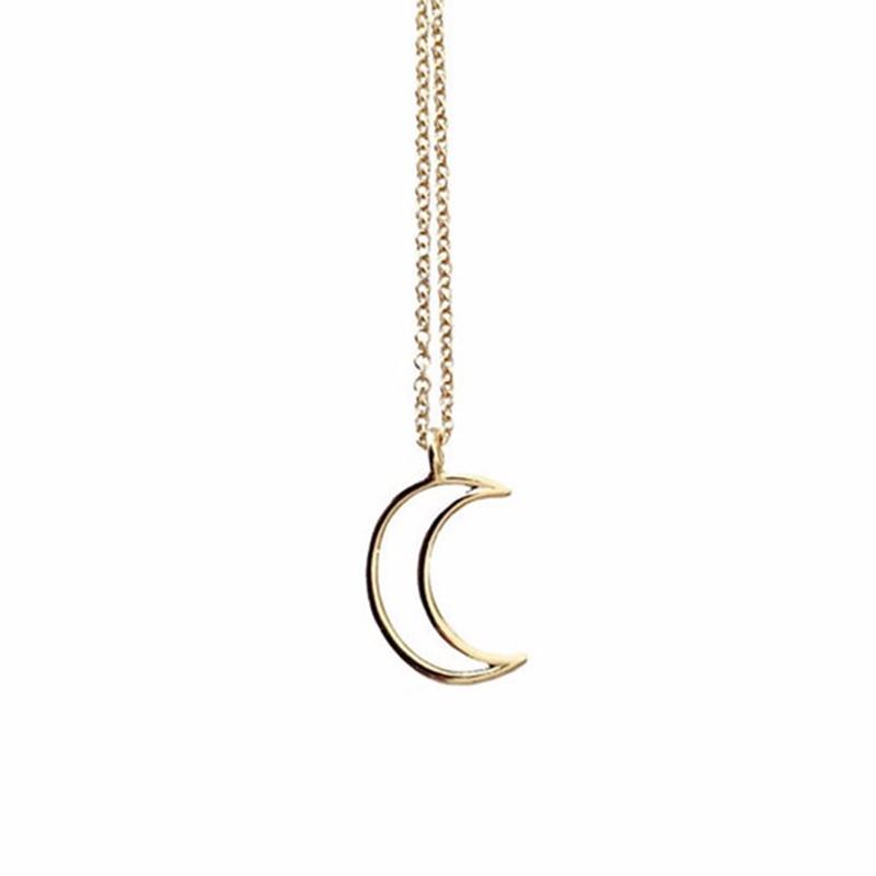 Hollow Moon Necklace Popular Small Moon Element Jewelry