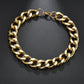 Accessories Personalized Gold Aluminum Chain Bracelet Popular Thick Chain Bracelet Hip Hop Trendy Bracelet Jewelry