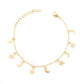 Hand Jewelry Trend Women's Simple Fashion Star Moon Combination Bracelet