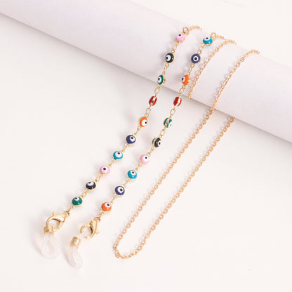Accessories Mask Chain Glasses Chain Metal Glasses Chain Devil's Eye Mask Chain