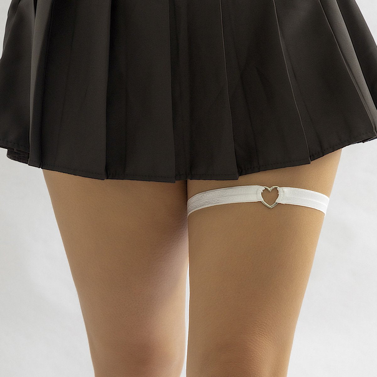 Jewelry Fashion Elastic Band Trend Personality Leg Ring Geometric Love Bandage Alloy Sexy Leg Chain