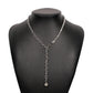 N8753 Chain Tassel Necklace Female Claw Chain Stitching Personality Simple Back Chain Niche Temperament Y-shaped Necklace