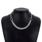 N128 Jewelry Exaggerated Metal Chain Necklace Personality Punk Hip Hop Niche Geometric Necklace
