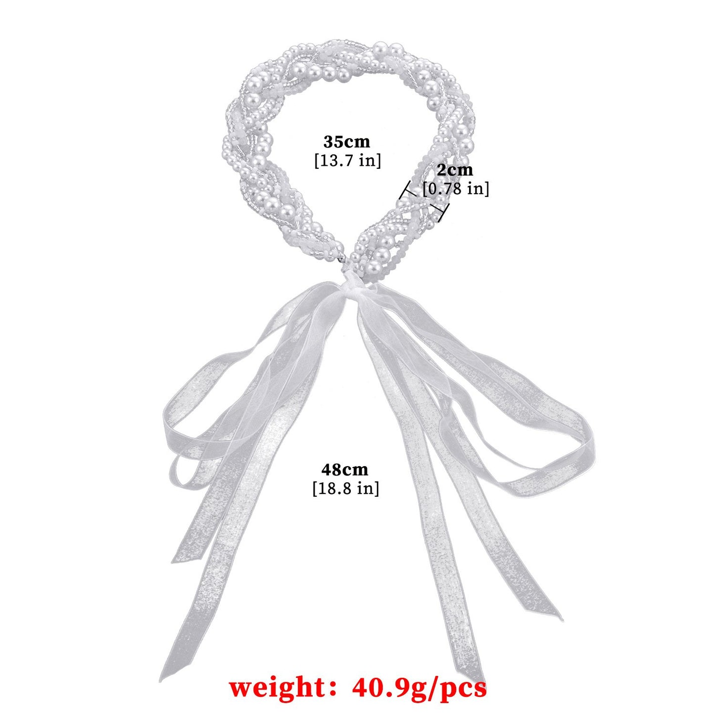 Jewelry Net Red Pearl Headband Fairy Mori Simple Hair Band Simple Cute Versatile Ribbon