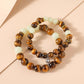 Trendy retro fashion couple suit luminous bracelet amber amber eye stone beaded magnet hand jewelry