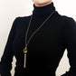 Jewelry Autumn and Winter Tassel Long Sweater Chain Advanced Sense Yellow Transparent Crystal Necklace Versatile