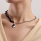 Jewelry punk little angel sweet cool dripping oil Tai Chi gossip necklace women's necklace does not fade