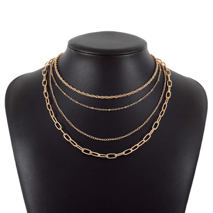 N1239 Necklace Simple Geometric Chain Necklace Personality Mix and Match Necklace Women