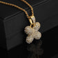 Personalized hip-hop diamond letter necklace fashion trend 26 letters pendant jewelry