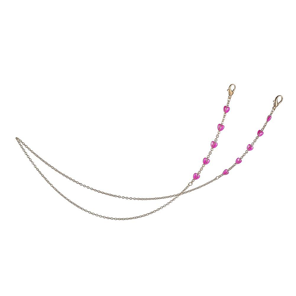 Jewelry fashion gold love mask chain simple multi-purpose anti-lost anti-drop glasses chain accessories