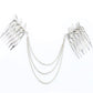 Jewelry leaf chain tassel hair band leaf hair comb insertion comb 2 yuan hair accessories